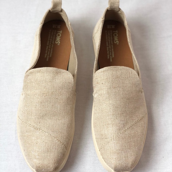 toms natural alpargata flat shoes